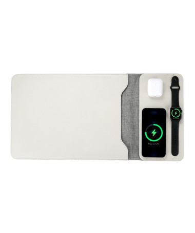 FoldCharge F8 | Pochette Organiseur avec Recharge Sans Fil 5-en-1