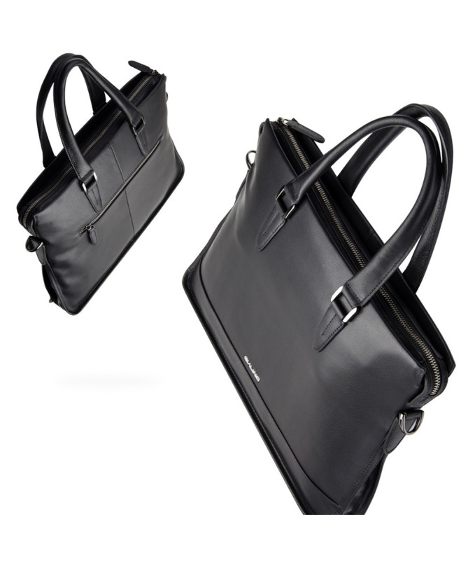 Sacoche Ordinateur 15 pouces en Cuir Véritable Professionnelle