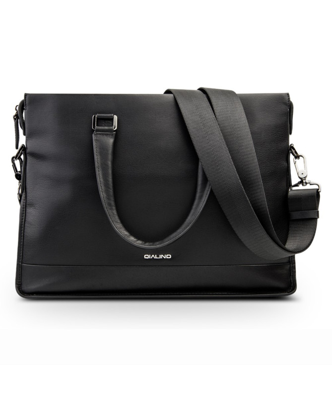 Sacoche Ordinateur 15 pouces en Cuir Véritable Professionnelle