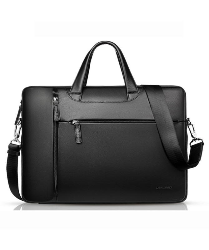 Sacoche Ordinateur 15 pouces en Cuir Véritable Anti-choc