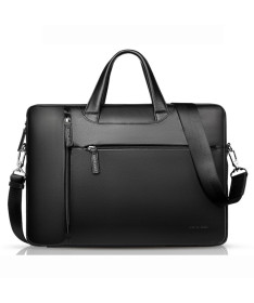 Sacoche Ordinateur 15 pouces en Cuir Véritable Anti-choc