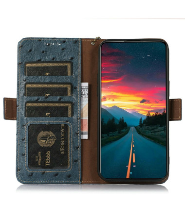 Housse iPhone 17 Pro Max Cuir Véritable | AUTRUCHE