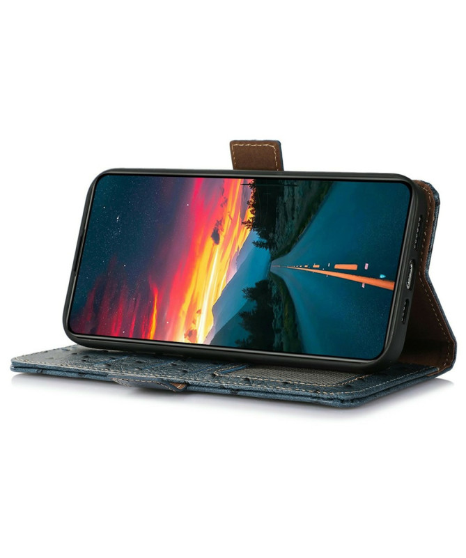 Housse iPhone 17 Pro Max Cuir Véritable | AUTRUCHE