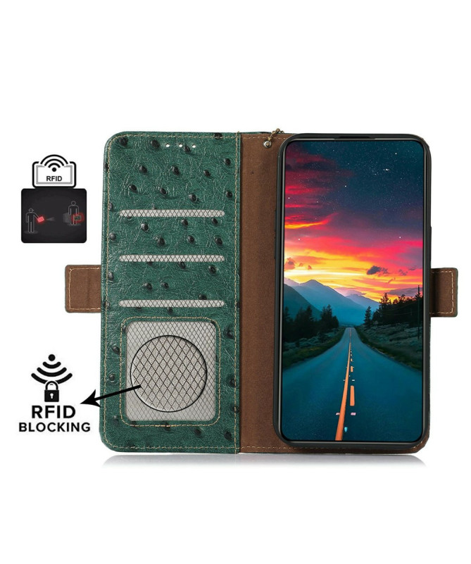 Housse iPhone 17 Pro Max Cuir Véritable | AUTRUCHE