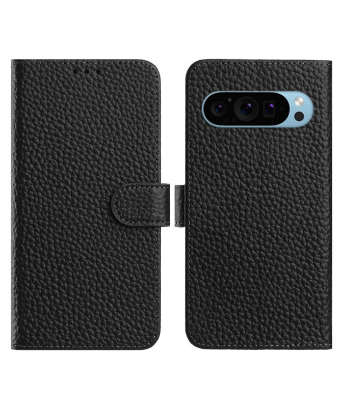 Étui Google Pixel 10 Pro / Pixel 10 en Cuir Véritable Grainé