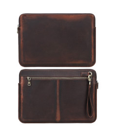 Housse MacBook Pro 15-16 pouces en Cuir Véritable Vintage