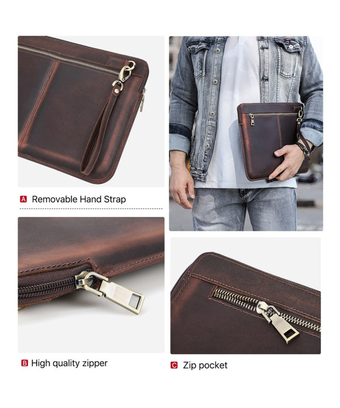 Housse MacBook Pro 15-16 pouces en Cuir Véritable Vintage