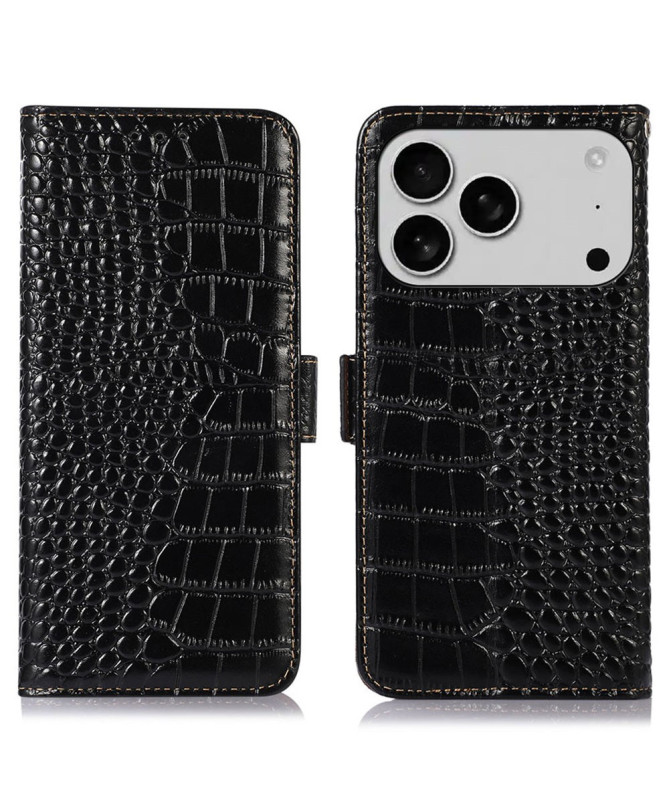 Étui iPhone 17 Pro Max à Texture Crocodile | CROCO