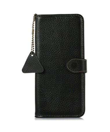 Housse iPhone 17 Pro Max en Cuir avec Pendentif