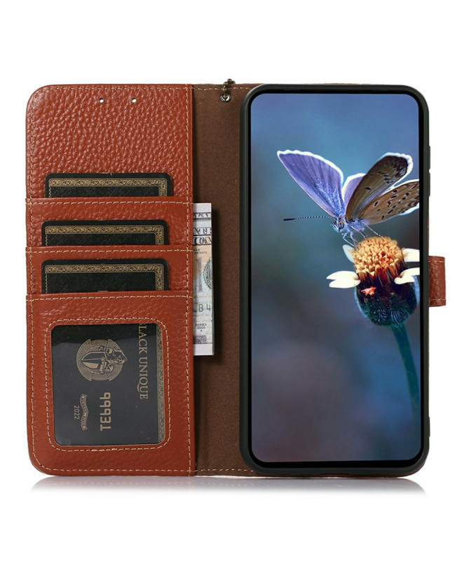 Housse iPhone 17 Pro Max en Cuir avec Pendentif