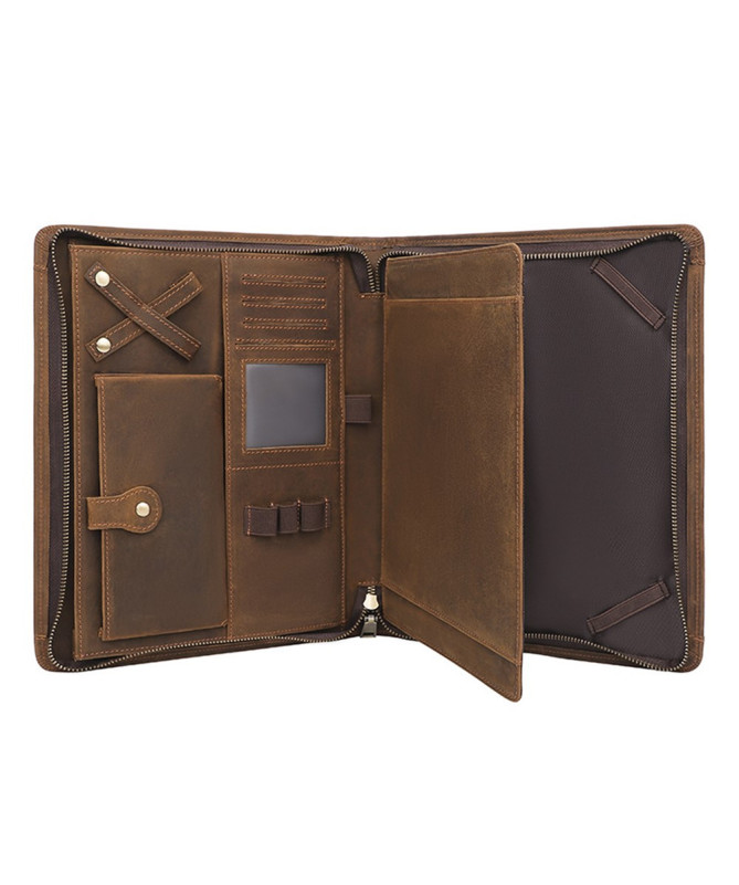 Porte-Document / Housse Tablette 11 pouces en Cuir Véritable