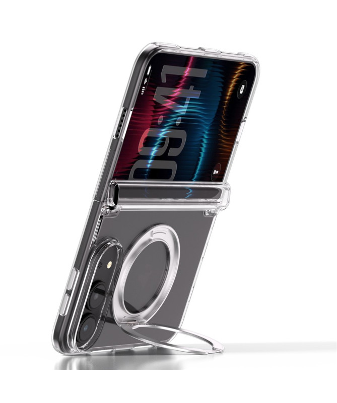 Coque iPhone Duo transparente magnétique avec anneau support