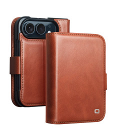 Housse iPhone Duo Cuir Véritable avec Support Réglable