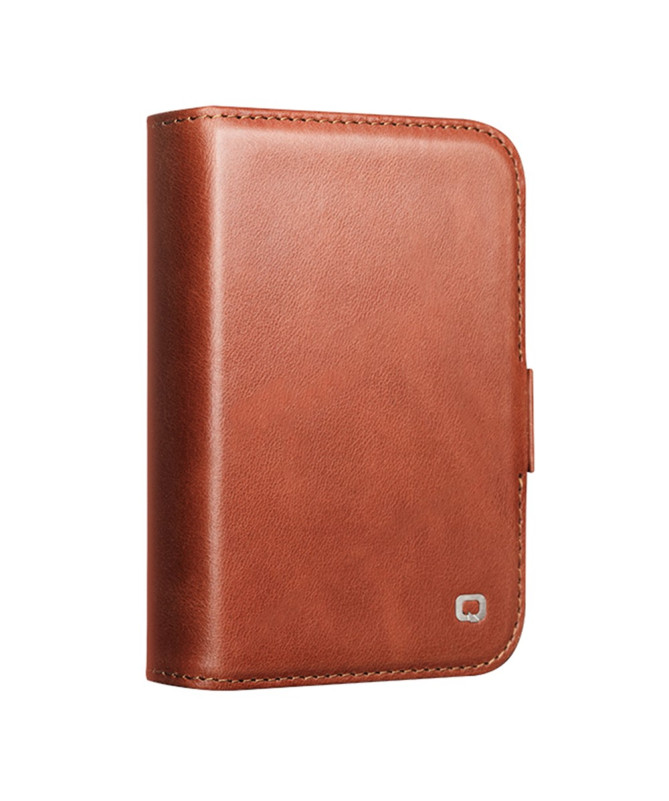 Housse iPhone Duo Cuir Véritable avec Support Réglable