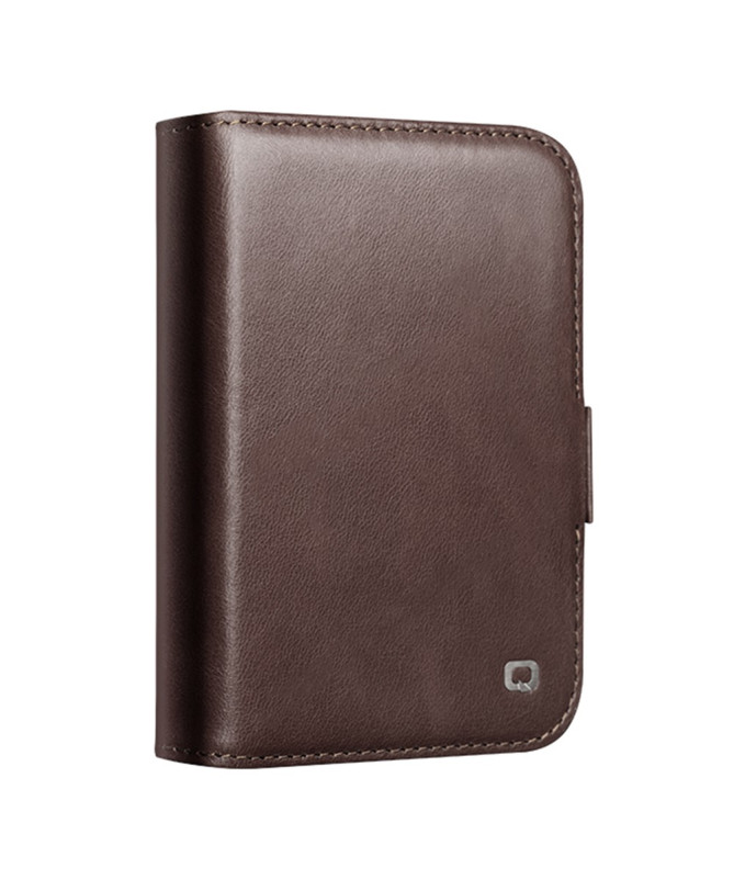 Housse iPhone Duo Cuir Véritable avec Support Réglable