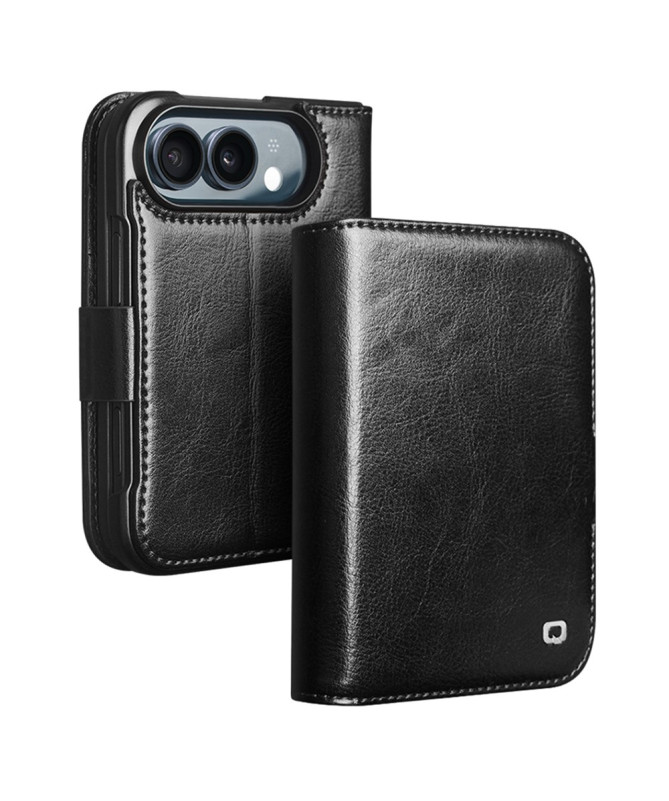 Housse iPhone Duo Cuir 2 Cartes avec Support
