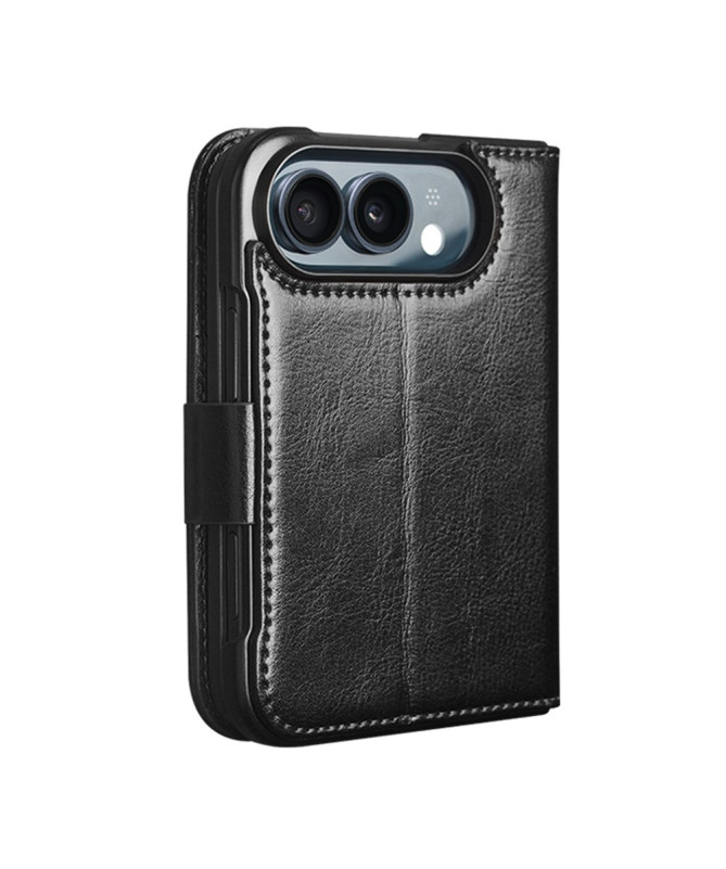 Housse iPhone Duo Cuir 2 Cartes avec Support
