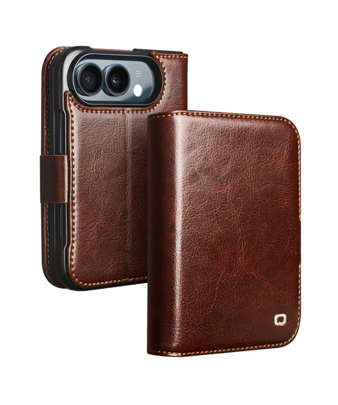 Housse iPhone Duo Cuir 2 Cartes avec Support
