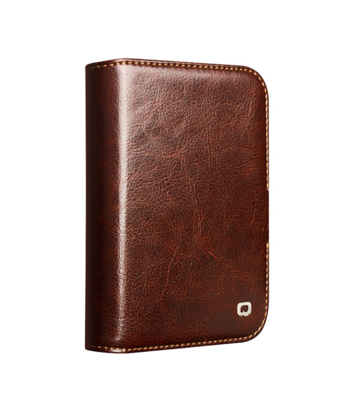 Housse iPhone Duo Cuir 2 Cartes avec Support